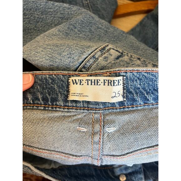 Free People We The Free Risk Taker Mid-Rise Jeans Size 25 - Picture 9 of 9